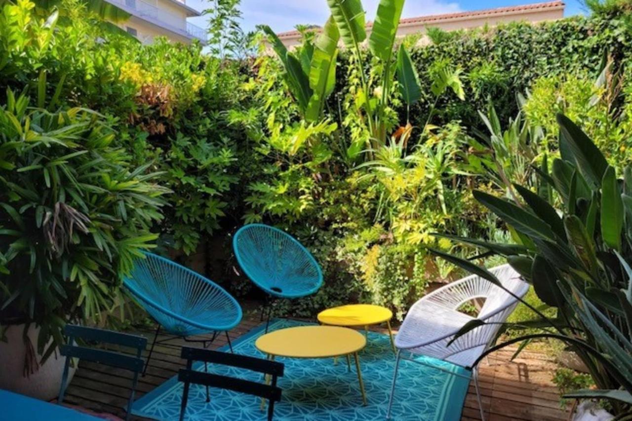 Nice Studio 30 M With Terrace And Pool อองทีบส์ ภายนอก รูปภาพ